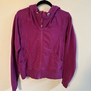 LULULEMON ATHLETICA Women's Full Zip Hoodie PURPLE Size LARGE